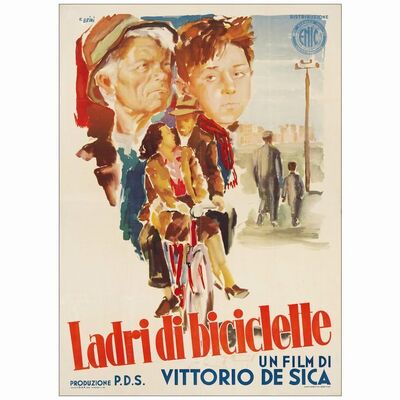 37. Italian 2-Fogli (39" x 55"); Country-of-Origin; Very Fine on Linen ### BICYCLE THIEVES (1948)