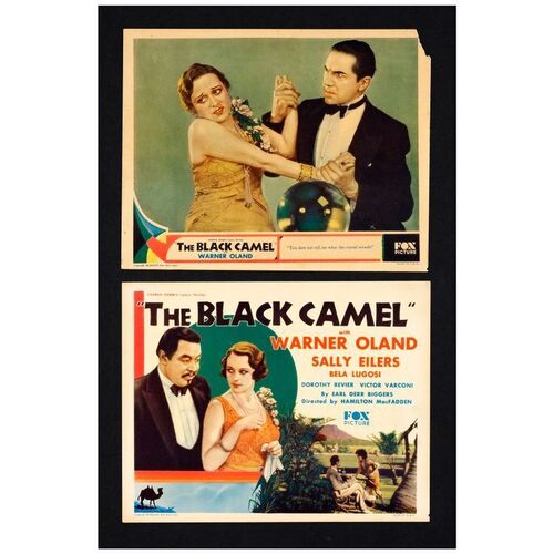 41. Title Lobby Card and Scene Card (11" x 14"); Very Fine- ### THE BLACK CAMEL (1931)