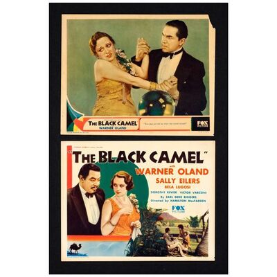 41. Title Lobby Card and Scene Card (11" x 14"); Very Fine- ### THE BLACK CAMEL (1931)