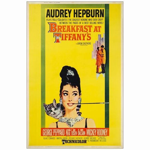 55. 40" x 60"; Style Y; Very Fine on Linen ### BREAKFAST AT TIFFANY'S (1961)