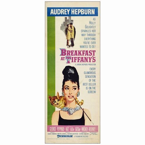 56. Insert (14" x 36"); Fine+ Rolled ### BREAKFAST AT TIFFANY'S (1961)