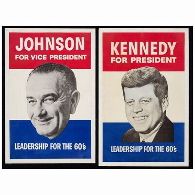 67. Campaign Posters (2) (13.5" x 21.25"); Fine- on Linen ### CAMPAIGN POSTER (1960)