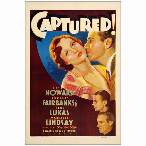 68. One Sheet (27.25" x 41"); Very Fine+ on Linen ### CAPTURED! (1933)