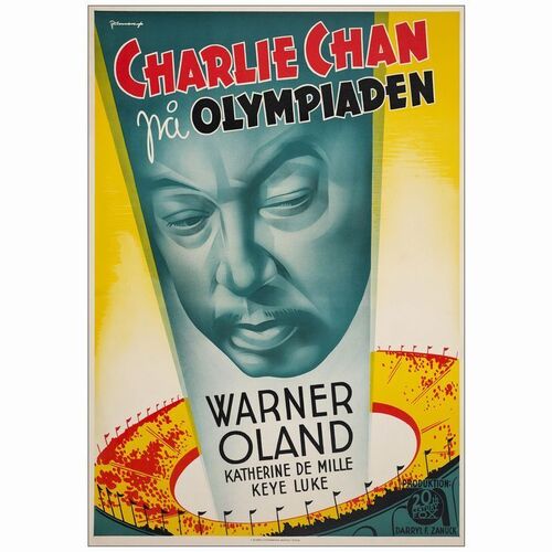 69. Swedish One Sheet (27.5" x 39.5"); Very Fine+ on Linen ### CHARLIE CHAN AT THE OLYMPICS (1937)