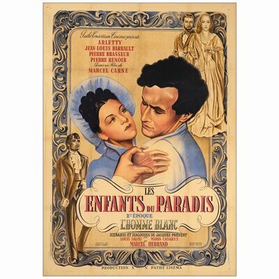 72. French Grande (47" x 62"); Part 2, Country-of-Origin; Very Fine on Linen ### CHILDREN OF PARADISE (1945)