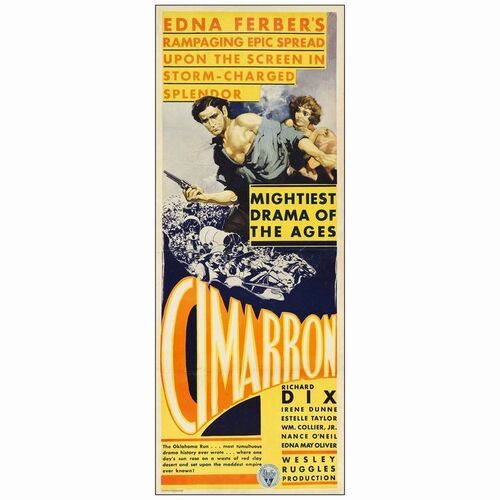 74. Insert (14" x 36"); Fine+ on Paper ### CIMARRON (1931)