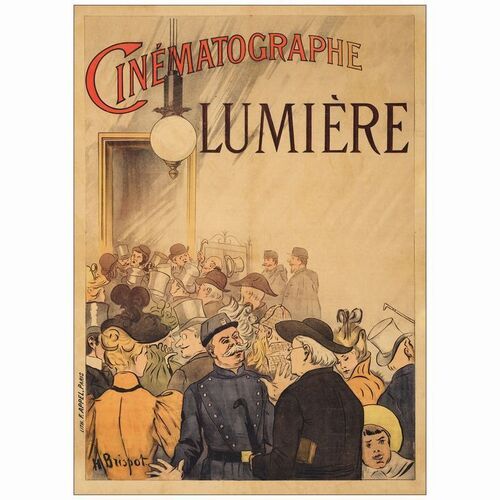 75. French Moyenne (30" x 41"); Stone Litho; Fine+ on Linen ### CINEMATOGRAPHIE LUMIERE (1896)
