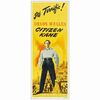 77. Insert (14" x 36"); Very Fine- on Paper ### CITIZEN KANE (1941)