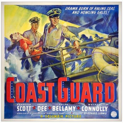 81. Six Sheet (81" x 81"); Very Fine on Linen ### COAST GUARD (1939)