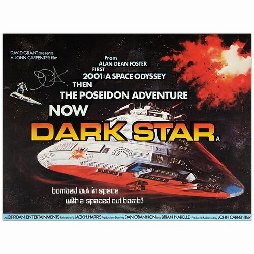 93. British Quad (30" x 40") Signed by Director John Carpenter (JSA COA); Very Fine- Rolled ### DARK STAR (1977)