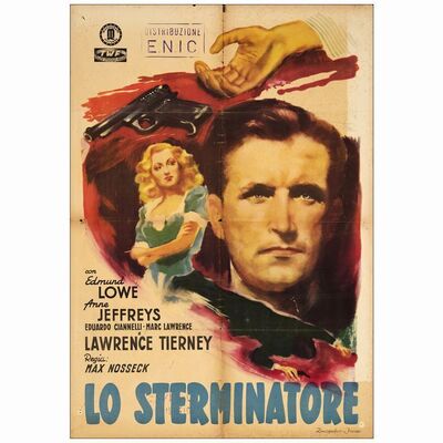 103. Italian One Sheet (28" x 39"); Fine- Folded ### DILLINGER (1945)