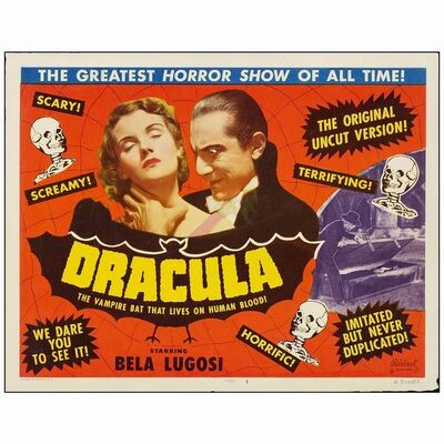 111. Title Lobby Card (11" x 14"); Fine+ ### DRACULA (R-1951)