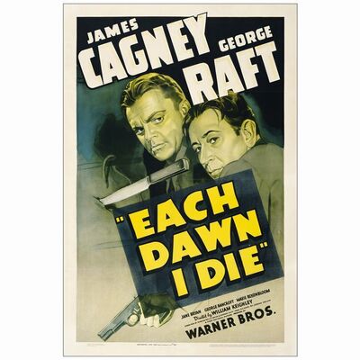 116. One Sheet (27" x 41"); Very Fine+ on Linen ### EACH DAWN I DIE (1939)