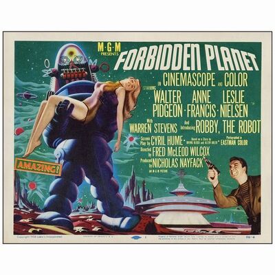 133. Title Lobby Card (11" x 14"); Very Fine ### FORBIDDEN PLANET (1956)