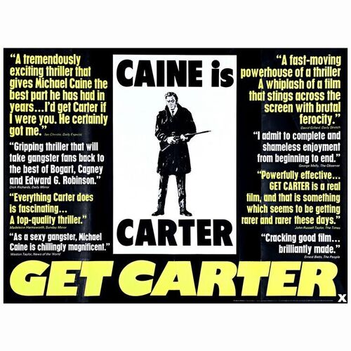 143. British Quad (30" x 40") From the David Frangioni Collection; Reviews Style; Very Fine+ Folded ### GET CARTER (1971)