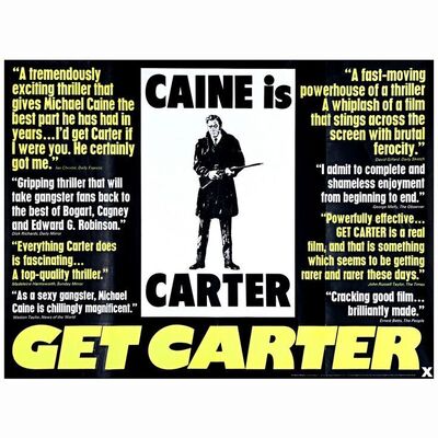 143. British Quad (30" x 40") From the David Frangioni Collection; Reviews Style; Very Fine+ Folded ### GET CARTER (1971)