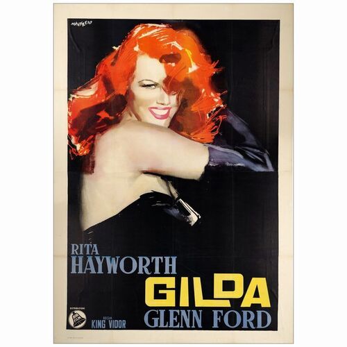 145. Italian 4-Fogli (55" x 78"); Very Fine on Linen ### GILDA (R-1950s)