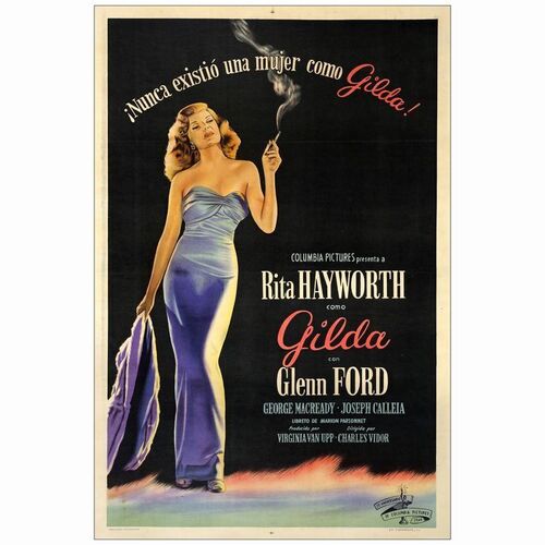 146. Argentinian One Sheet (29" x 43.5"); Very Fine on Linen ### GILDA (1946)