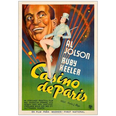 149. Swedish One Sheet (27" x 39"); Fine+ on Linen ### GO INTO YOUR DANCE (1935)