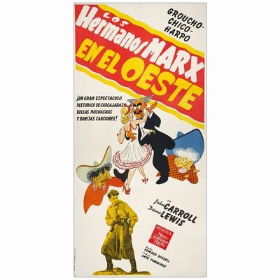 152. Spanish Three Sheet (38" x 79.5"); Very Fine on Linen ### GO WEST (1940)