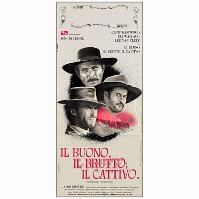 153. Italian Locandina (13" x 27"); Country-of-Origin; Fine- Folded ### THE GOOD, THE BAD AND THE UGLY (1966)