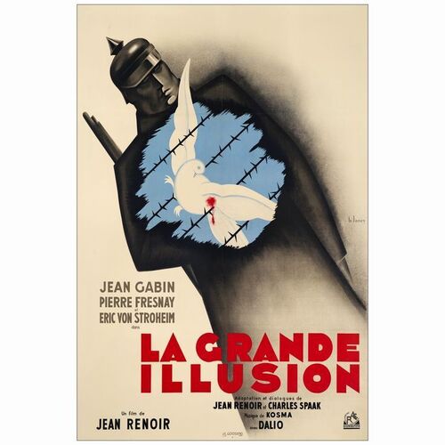 156. French Grande (47" x 63"); Country-of-Origin; Very Fine- on Linen ### THE GRAND ILLUSION (R-1946)