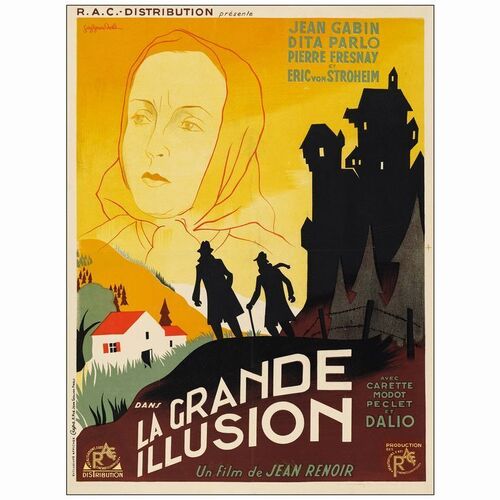157. French Moyenne (23.5" x 31"); Country-of-Origin; Very Fine on Linen ### THE GRAND ILLUSION (1937)