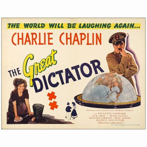 158. Half Sheet (22" x 28"); Very Fine- Folded ### THE GREAT DICTATOR (1940)