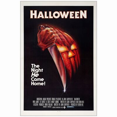 161. One Sheet (27" x 41"); Blue Ratings Box Style; Very Fine+ on Linen ### HALLOWEEN (1978)