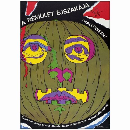 162. Hungarian Poster (22.25" x 32") Signed by Director John Carpenter; Very Fine+ Folded ### HALLOWEEN (1978)