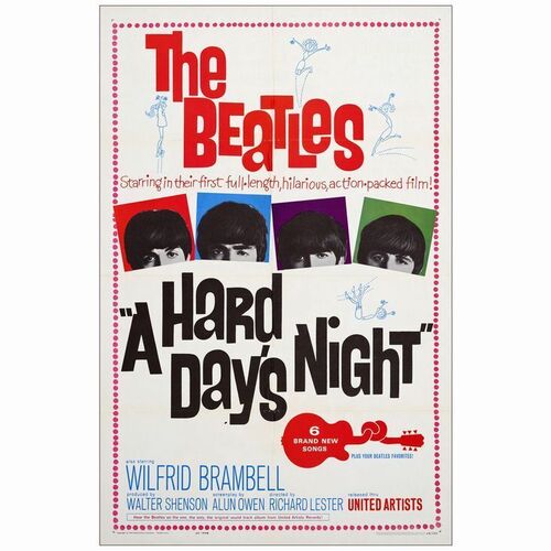 165. One Sheet (27" x 41"); Near Mint Folded ### A HARD DAY'S NIGHT (1964)