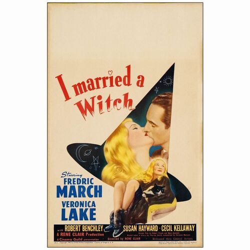 183. Window Card (14" x 22"); Very Fine ### I MARRIED A WITCH (1942)