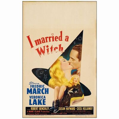 183. Window Card (14" x 22"); Very Fine ### I MARRIED A WITCH (1942)