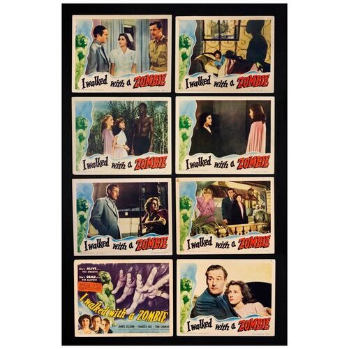 184. Lobby Card Set (11" x 14"); Fine ### I WALKED WITH A ZOMBIE (1943)