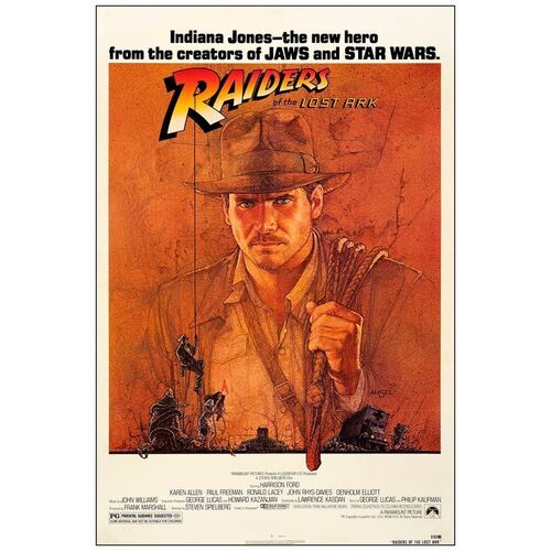 188. One Sheet (27" x 41"); Very Fine on Linen ### INDIANA JONES AND THE RAIDERS OF THE LOST ARK (1981)