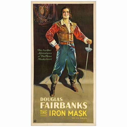 194. Three Sheet (41" x 79"); Stone Litho; Very Fine- on Linen ### THE IRON MASK (1929)