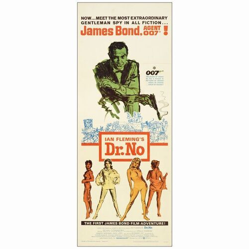 198. Insert (14" x 36"); Fine+ Folded ### JAMES BOND: DR. NO (1962)