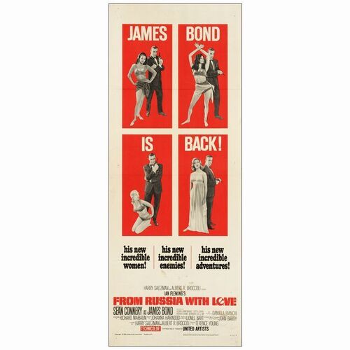 200. Insert (14" x 36"); Fine+ Folded ### JAMES BOND: FROM RUSSIA WITH LOVE (1963)