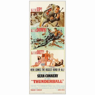 206. Insert (14" x 36"); Fine+ Folded ### JAMES BOND: THUNDERBALL (1965)