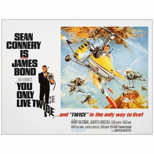 209. British Quad (30" x 40"); Style B, Country-of-Origin; Very Fine- on Linen ### JAMES BOND: YOU ONLY LIVE TWICE (1967)