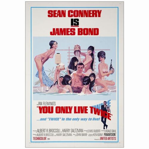 210. One Sheet (27" x 41"); Style C; Very Fine+ on Linen ### JAMES BOND: YOU ONLY LIVE TWICE (1967)