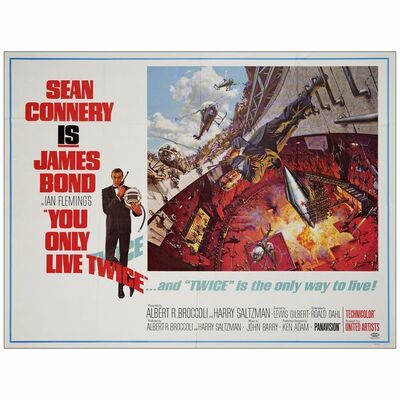 211. Subway (45" x 59"); Style A; Very Fine+ Folded ### JAMES BOND: YOU ONLY LIVE TWICE (1967)