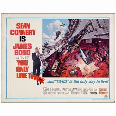 214. Half Sheet (22" x 28"); Very Good+ Rolled ### JAMES BOND: YOU ONLY LIVE TWICE (1967)