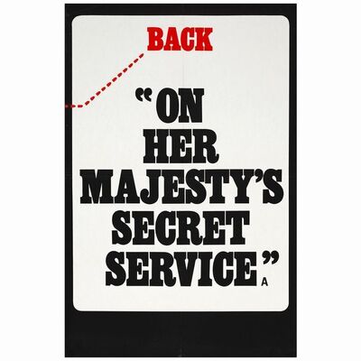 217. British Double Crown (19.5" x 30"); Style B, Country-of-Origin; Very Fine Folded ### JAMES BOND: ON HER MAJESTY'S SECRET SERVICE (1969)