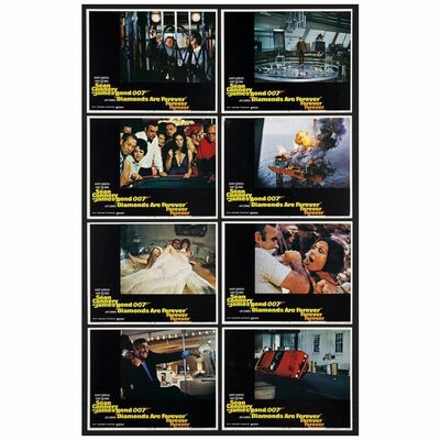 218. Lobby Card Set (11" x 14"); Fine+ ### JAMES BOND: DIAMONDS ARE FOREVER (1971)