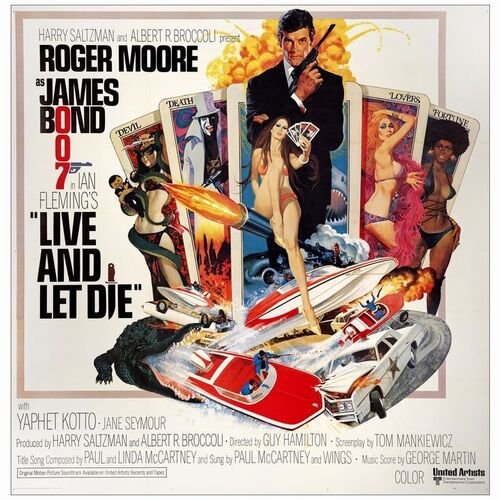 221. Six Sheet (77" x 78"); International Style; Very Fine+ on Linen ### JAMES BOND: LIVE AND LET DIE (1973)