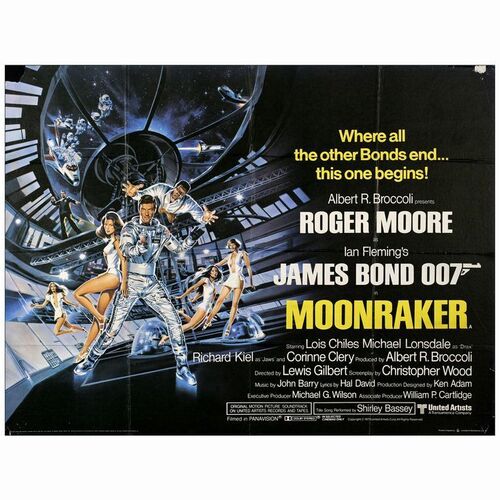 223. British Quad (39.5" x 30"); Country-of-Origin; Fine+ Folded ### JAMES BOND: MOONRAKER (1979)