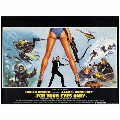 224. British Quad (30" x 40"); Country-of-Origin; Very Fine+ Rolled ### JAMES BOND: FOR YOUR EYES ONLY (1981)