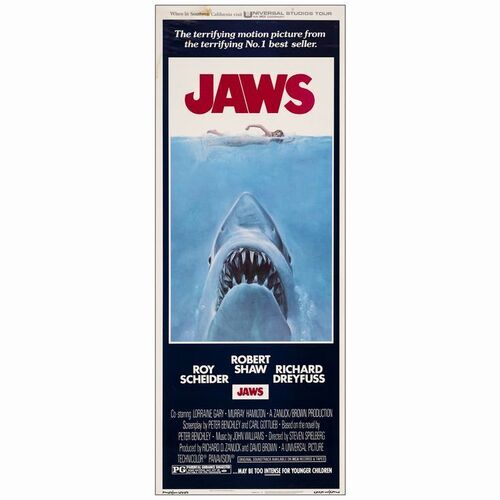 227. Insert (14" x 36"); Very Fine- Rolled ### JAWS (1975)