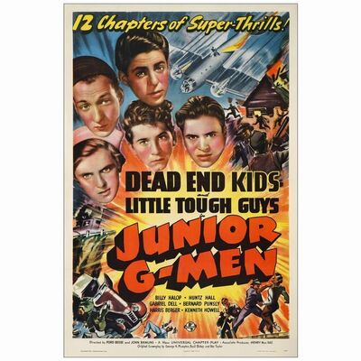 229. One Sheet (27" x 41" ); Fine+ on Linen ### JUNIOR G-MEN (1940)
